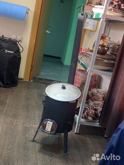 Комплект Казан и печь с трубой на 10 литров