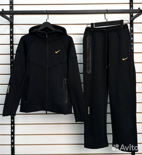 Зип худи Nike tech fleece nocta чёрная