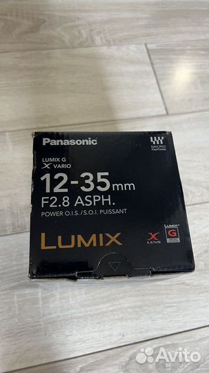 Объектив panasonic lumix 12-35 f2.8