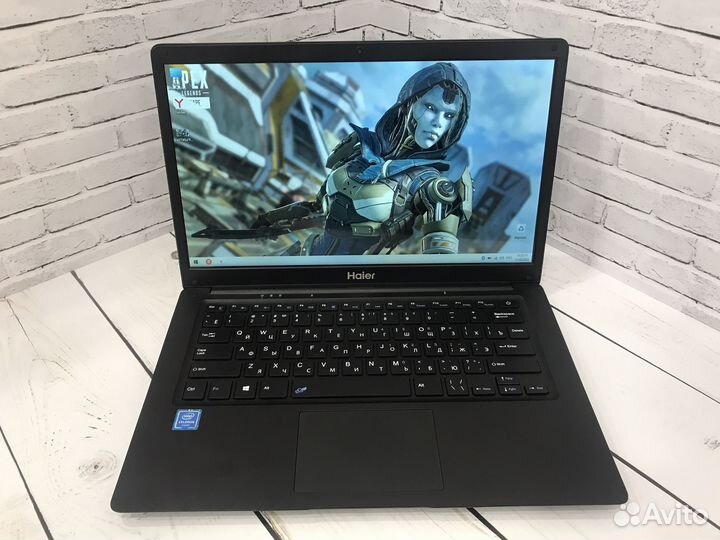 Быстрый ноутбук Haier IPS/4gb/SSD/гарантия