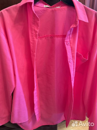 Рубашка женская розовая