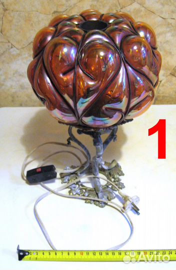 Светильник СССР со стеклянным плафоном