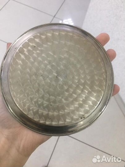 Блюдце тарелка поднос серебро 875 СССР Киев