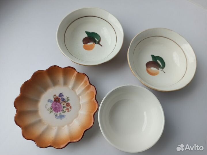 Розетки для варенья, пиалки. Зик. Старое Дулево