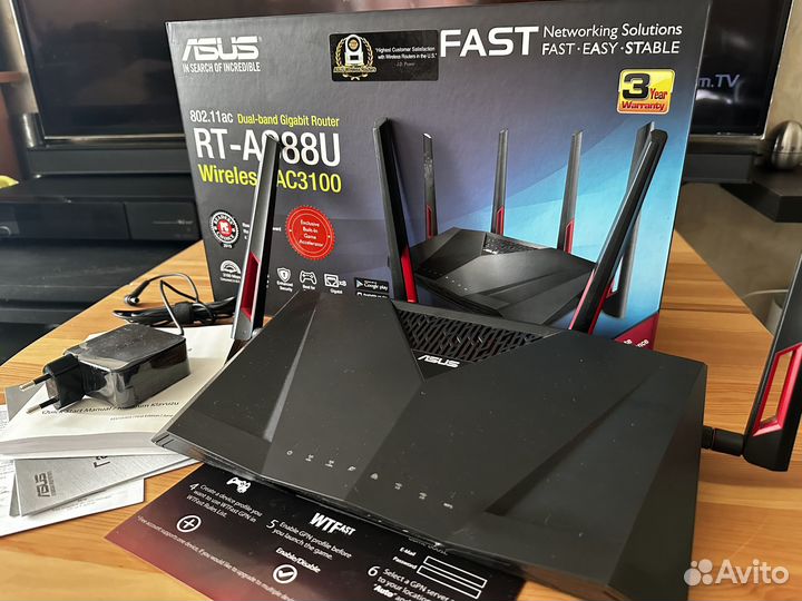 Wi-Fi роутер Asus RT-AC88U, AC3100