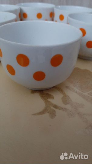 Редкие фарфоровые кофейные чашечки Дулево СССР