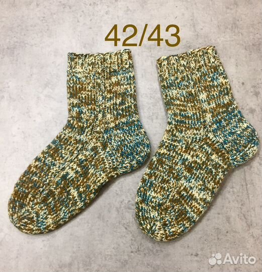 Шерстяные теплые носки