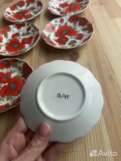 Блюдце 6 штук olaff