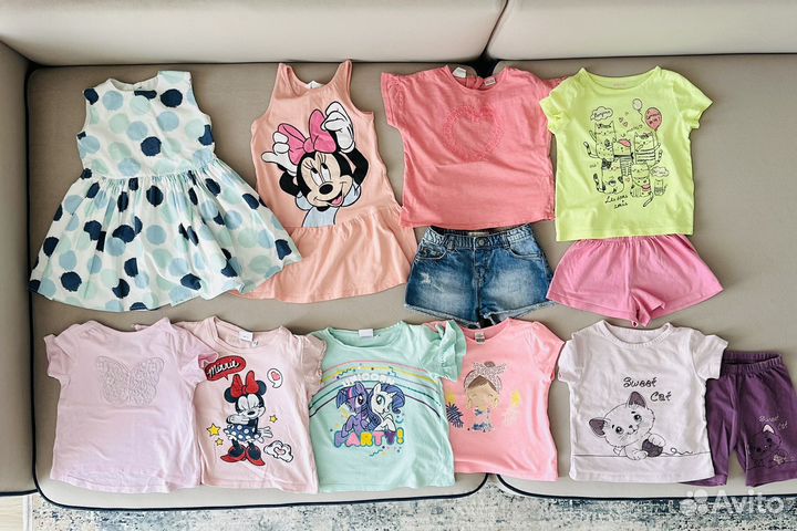 Летние вещи Zara, H&M на девочку 2-3 лет