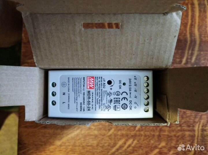 Источник питания 24V DC, 2.5A MDR-60-24