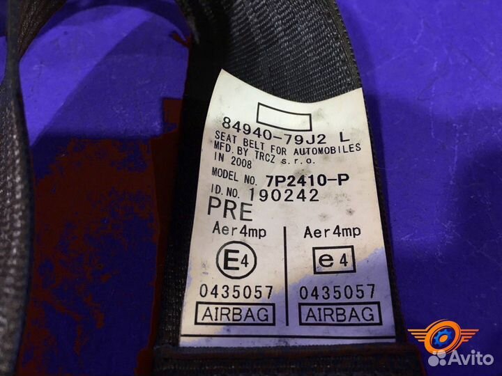 Ремень безопасности передний левый Suzuki Sx4 1