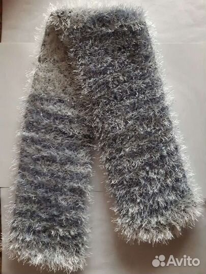 Шарф вязаный / травка Снуд-хомут