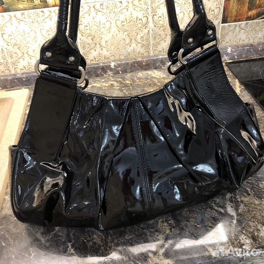 Сумка женская нат.кожа-лак,Gilda Tonelli, Италия