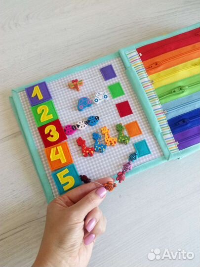 Развивающая мягкая книжка