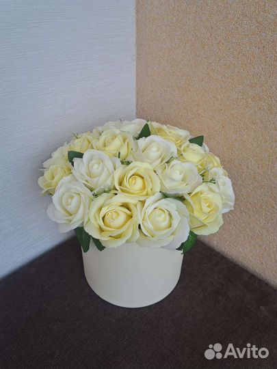 Букеты из мыльных роз