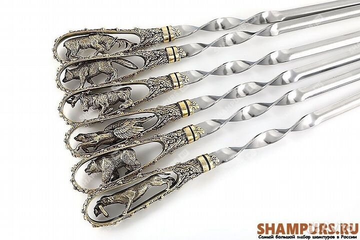 Набор шампуров без чехла - Царская охота (цельное