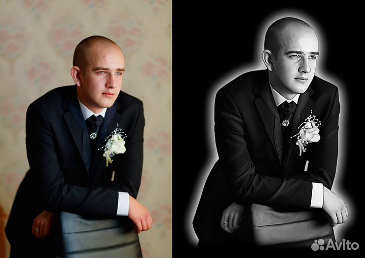 Ретушь фото на памятник