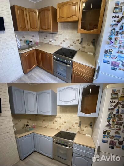 Перекаска мебели, фасадов, кухонь, дверей