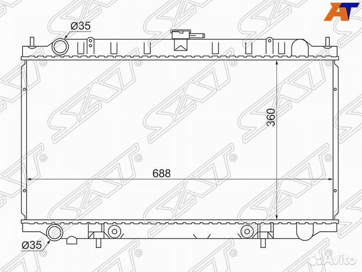 Радиатор nissan primera camino/bluebird QG18DE/20