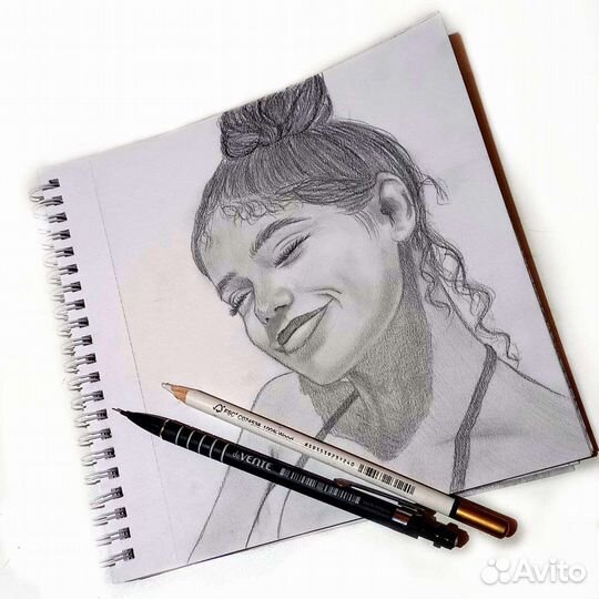 Портрет по фото карандашом