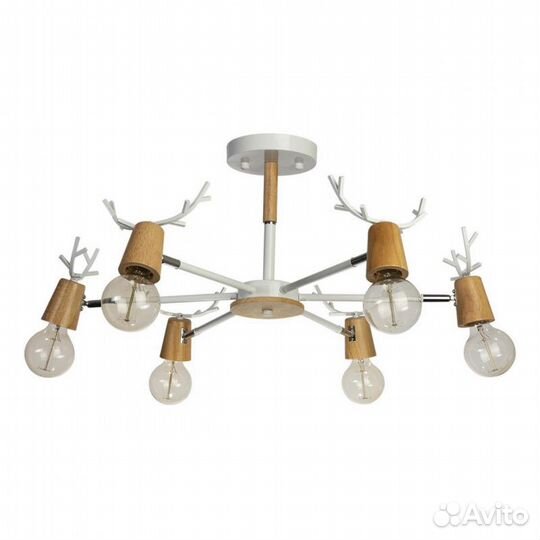 10024/6 White Люстра на штанге loft IT Sven