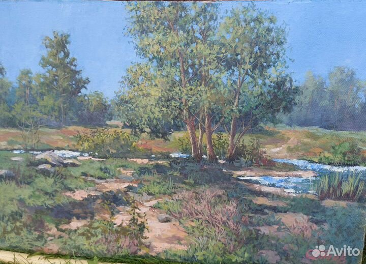 Картина маслом на холсте пейзаж