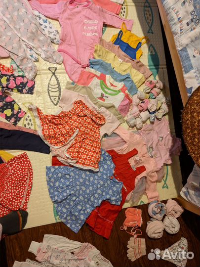 Детские вещи пакетом на девочку 74 86