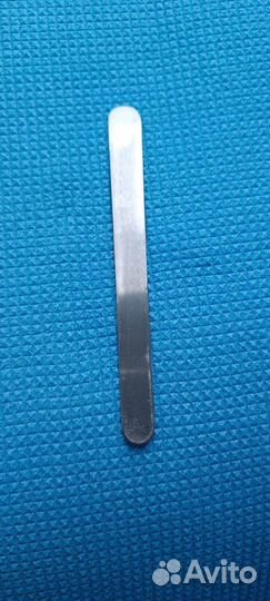 Шпатель двухсторонний металлический для языка миз