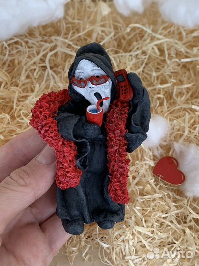 Авторская елочная игрушка из ваты ручной работы