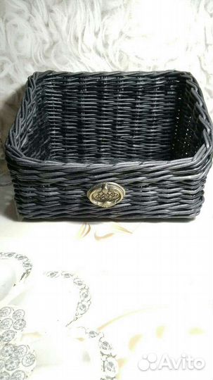 Органайзер для ванной и кухни плетеный