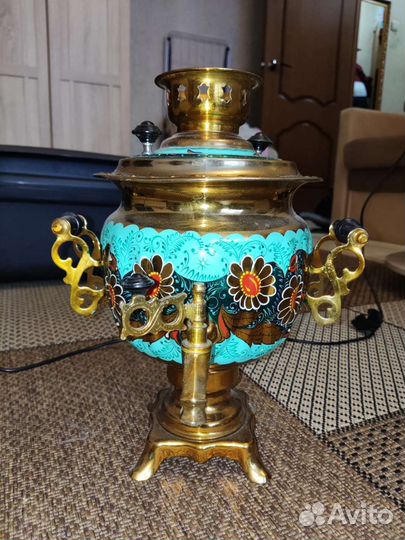 Самовар электрический расписной 1989 г