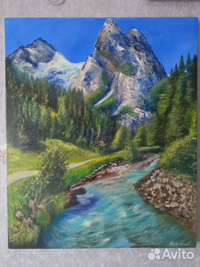Картина маслом на холсте пейзаж