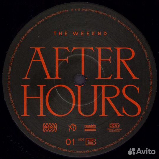 Винил The Weeknd – After Hours (2LP)