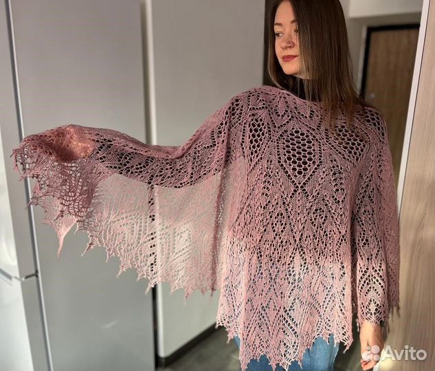 Шаль ажурная