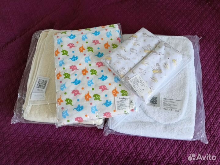 Пеленки, полотенце, простыня для малыша