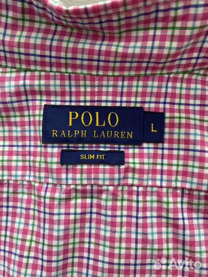 Рубашка Polo Ralph Lauren slim fit, M/L, оригинал