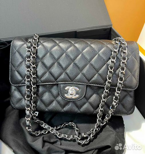 Сумка Chanel double flap, caviar