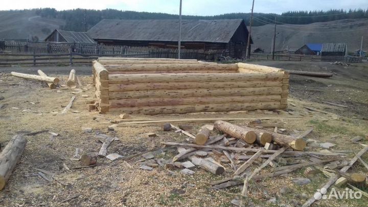 Сруб для бани 3х5 вынос 2м