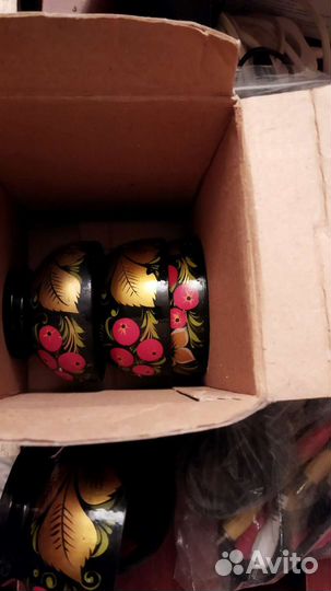 Набор посуды хохлома