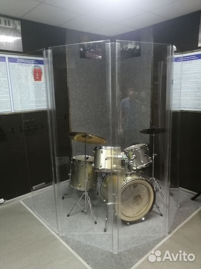 Звукоизоляционный экран для барабанов. Drum shield