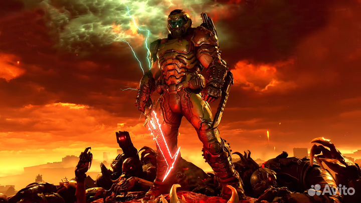 Doom eternal deluxe edition for ps4/ps5 Rus