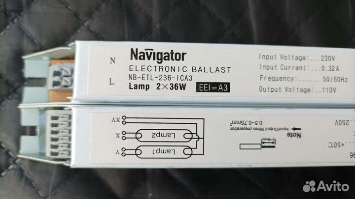 Электронный Балласт 2*36 Вт