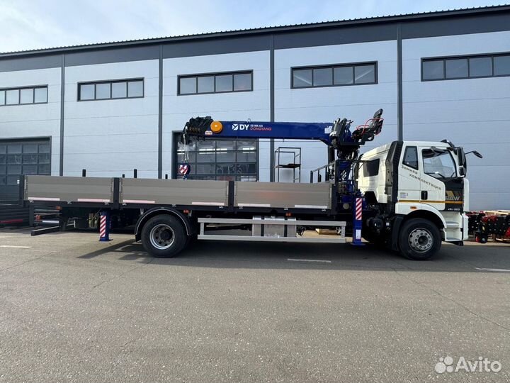 Бортовой грузовик FAW J6L с КМУ DongYang, 2024