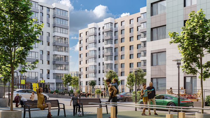 1-к. квартира, 43,6 м², 6/9 эт.