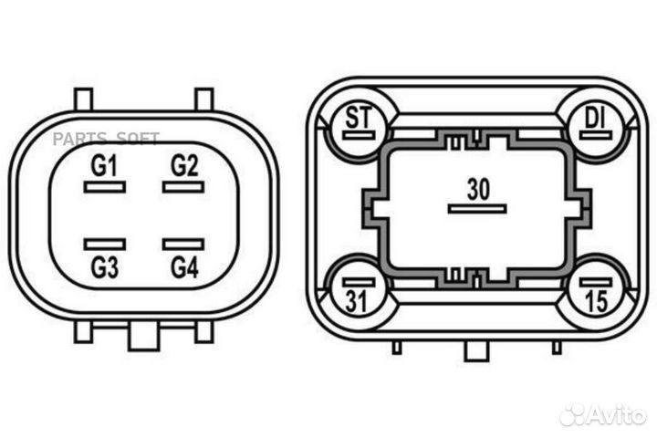Mahle MHG6 Реле предпускового подогрева