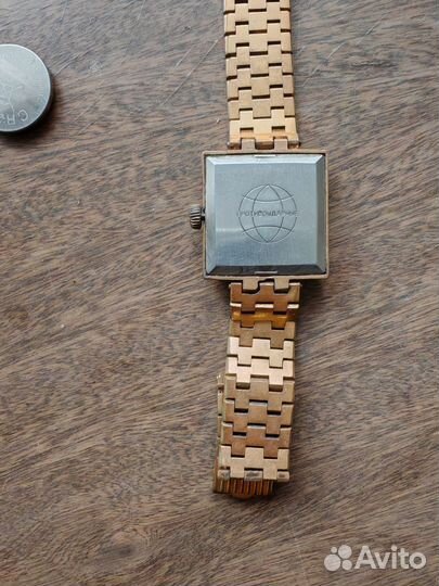 Часы наручные луч с позолотой СССР