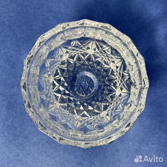 Хрустальный салатник СССР, винтаж
