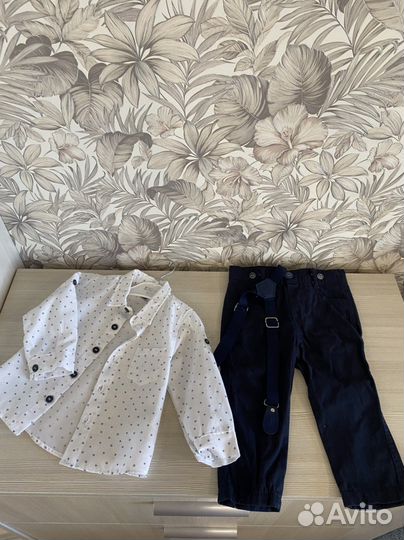 Рубашка и брюки на мальчика 1-2 года
