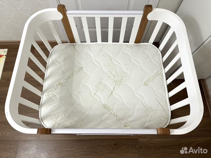 Детская кроватка-трансформер happy baby mommy lux