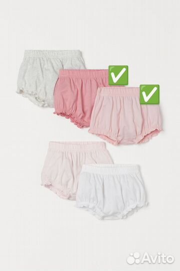 H&m 62 шорты для девочки новые